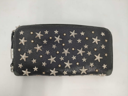 JIMMY CHOO Star Stud Zippy Wallet