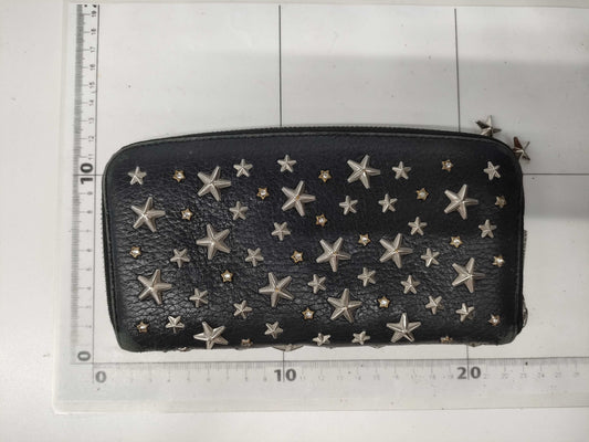 JIMMY CHOO Star Stud Zippy Wallet