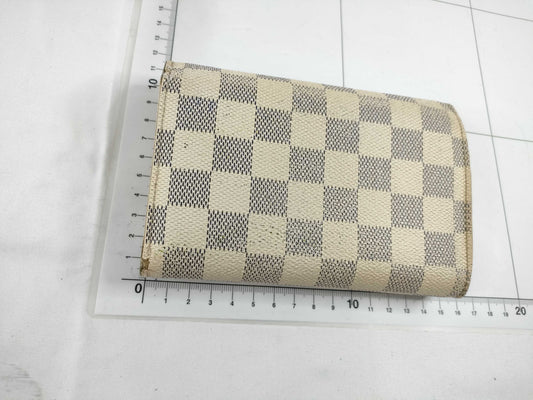 LOUIS VUITTON Damier Azur Louis Vuitton Damier Azur folding wallet