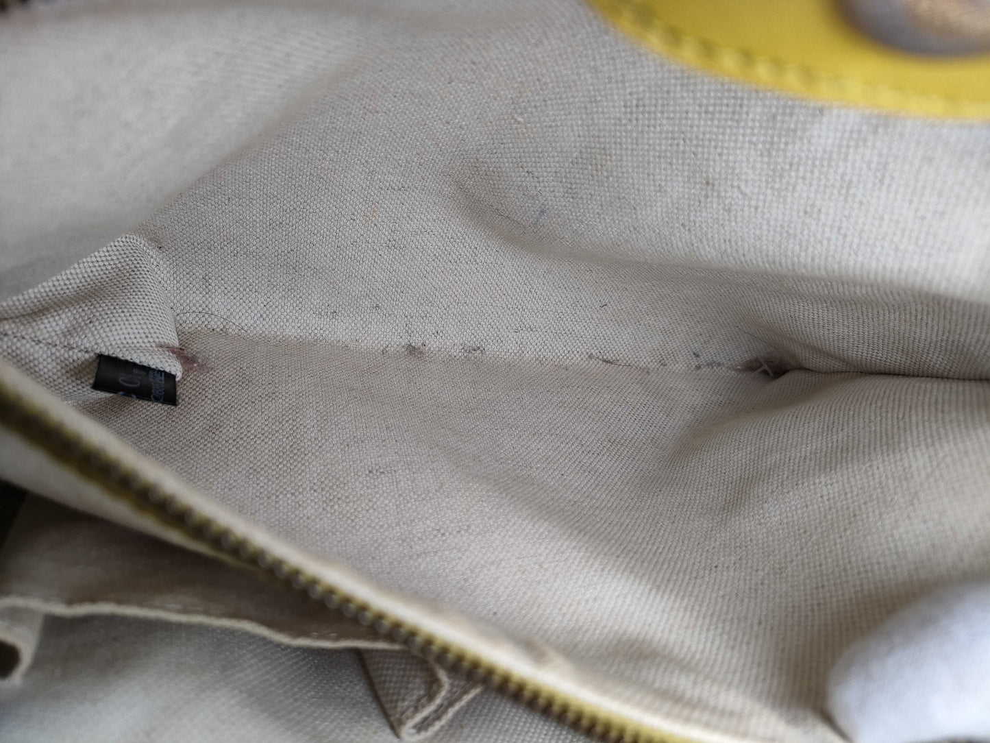 GUCCI GG Canvas Running Tote Bag Yellow
