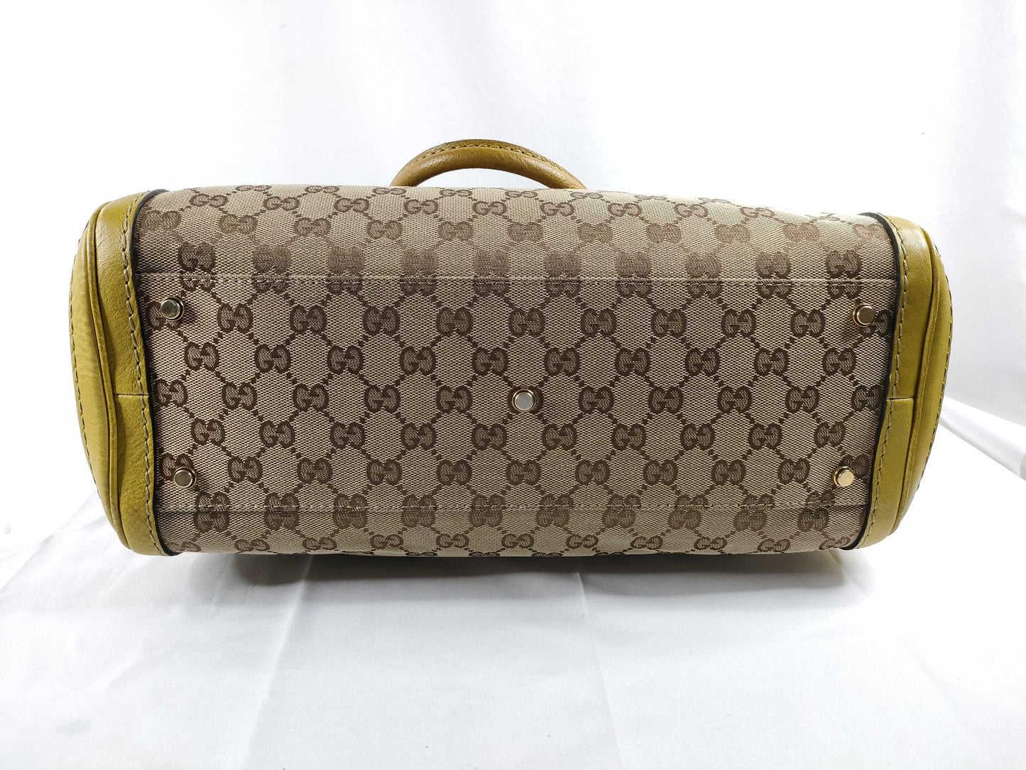 GUCCI GG Canvas Running Tote Bag Yellow