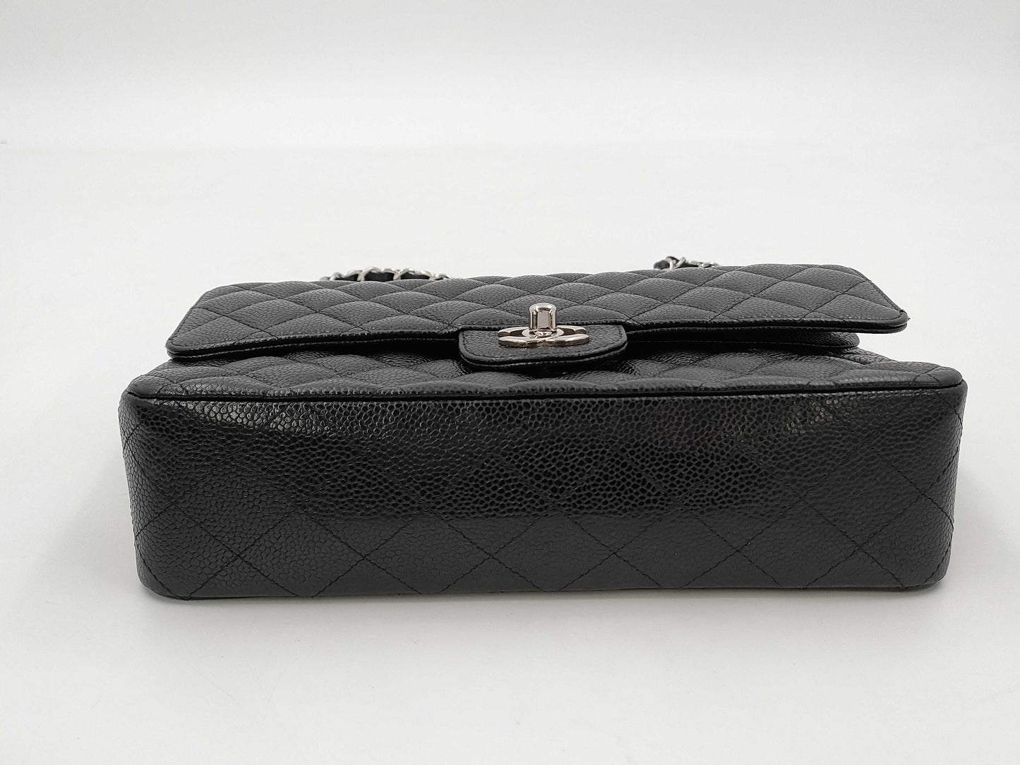CHANEL Caviar Mato Double Flap Shoulder Bag