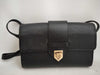 Yves Saint Laurent Cassandra Shoulder Bag in Black Leather