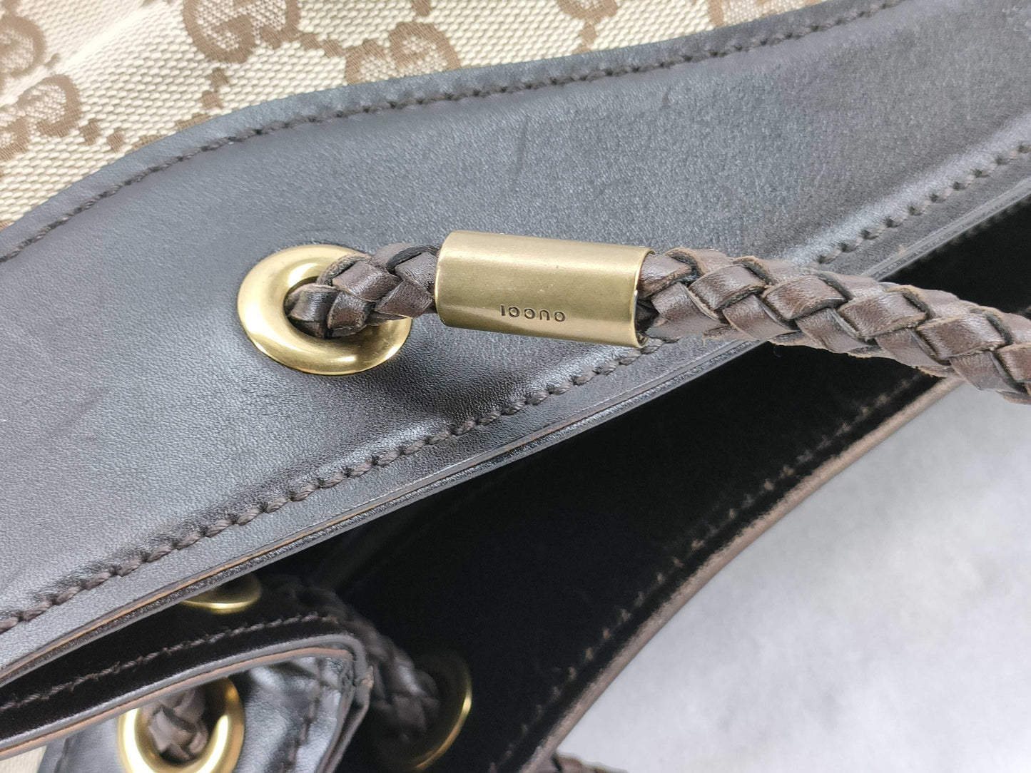 GUCCI GG Canvas Tote Bag with Dust Bag