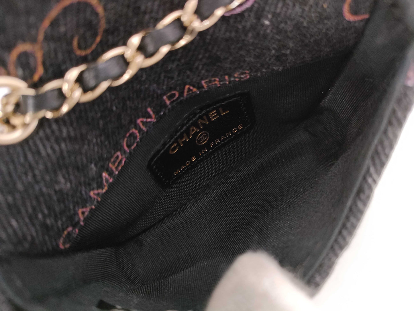 CHANEL CHANEL Mini Matelasse Coco Mark Denim Waist Pouch Chain Shoulder Bag 32 Series Pouch