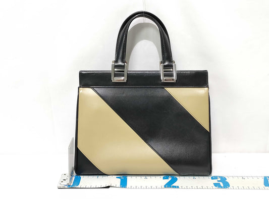 GUCCI GUCCI Gucci Zumi Leather 2-Way Handbag Black x White 569712 Handbag Handbag
