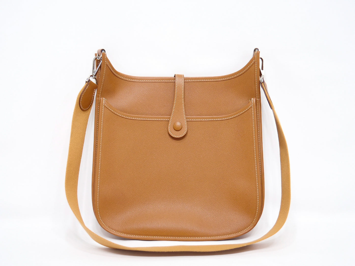 HERMES Evelyn II Epson Gold Shoulder Bag