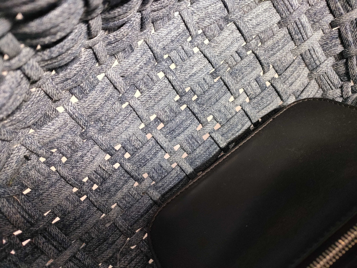 BALENCIAGA Bistro Denim Handbag 671342