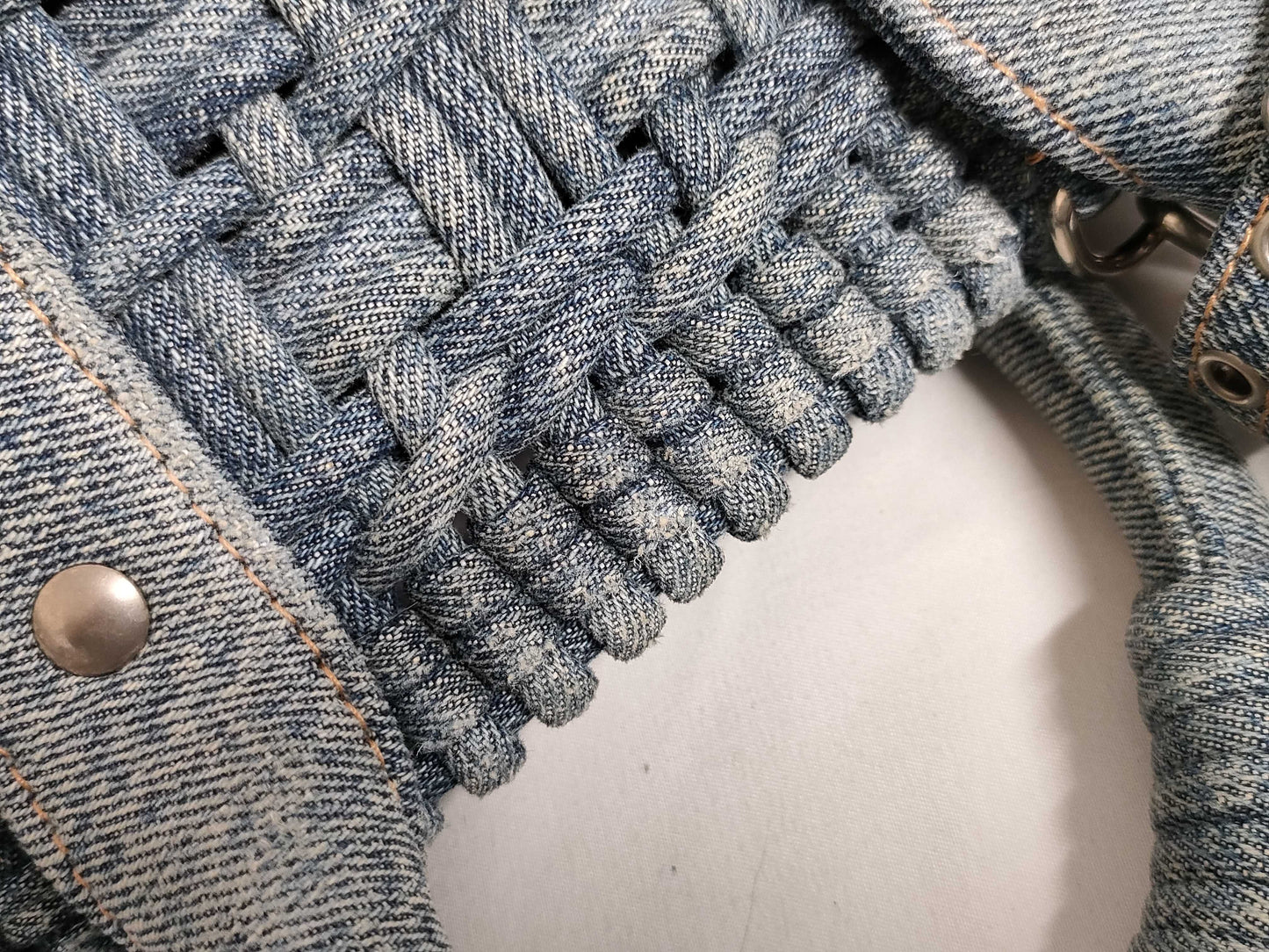 BALENCIAGA Bistro Denim Handbag 671342
