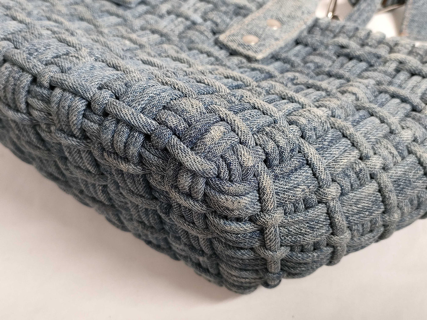 BALENCIAGA Bistro Denim Handbag 671342