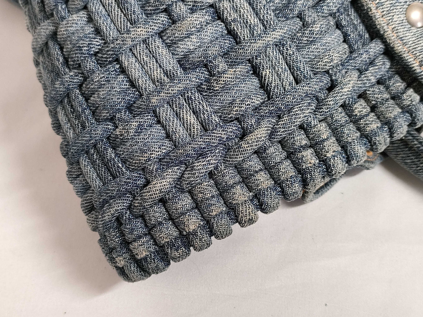 BALENCIAGA Bistro Denim Handbag 671342