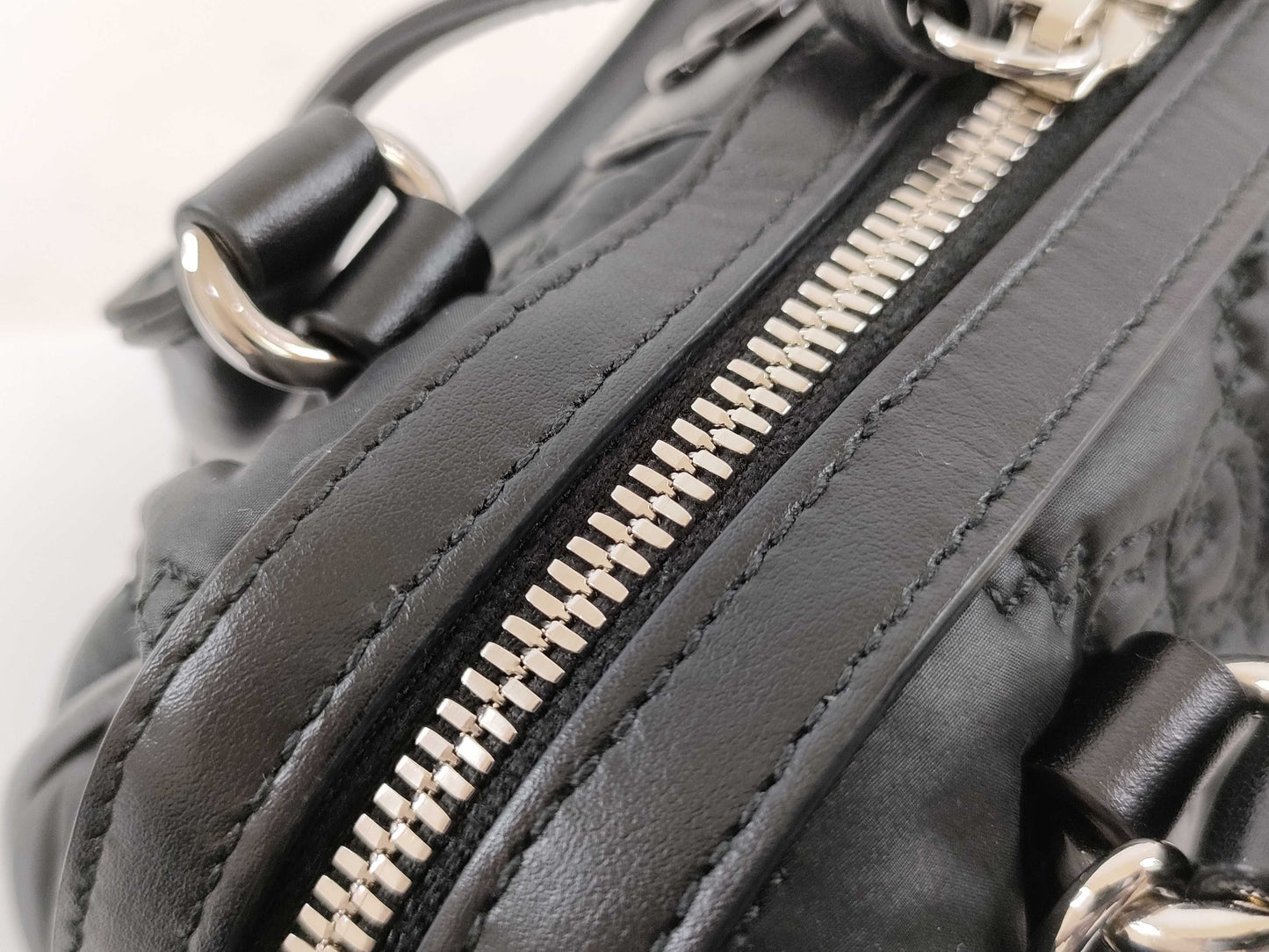 GUCCI GG Matelasse Mini Top Handle Bag, 2-way, Black, Shoulder Bag