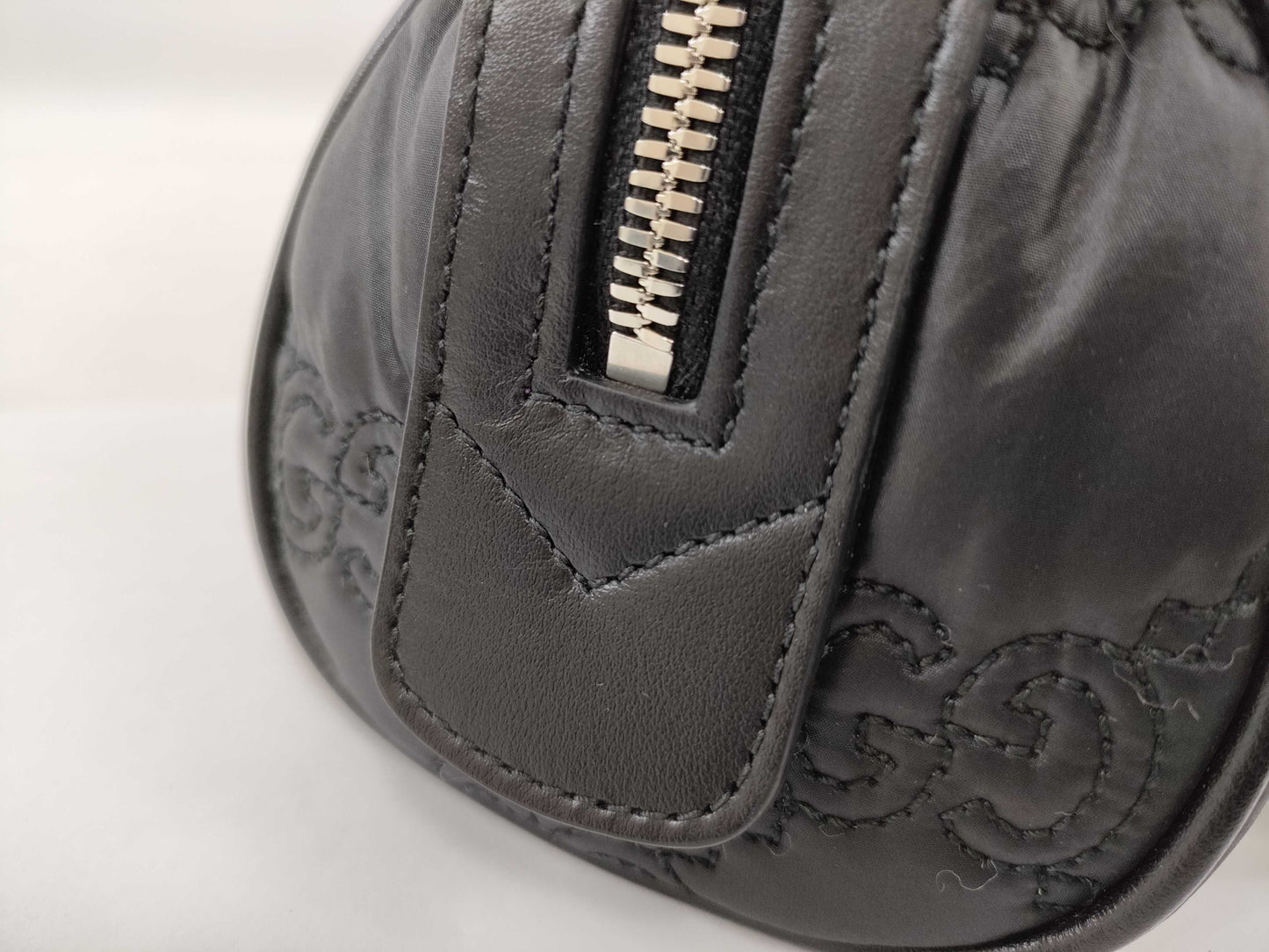 GUCCI GG Matelasse Mini Top Handle Bag, 2-way, Black, Shoulder Bag