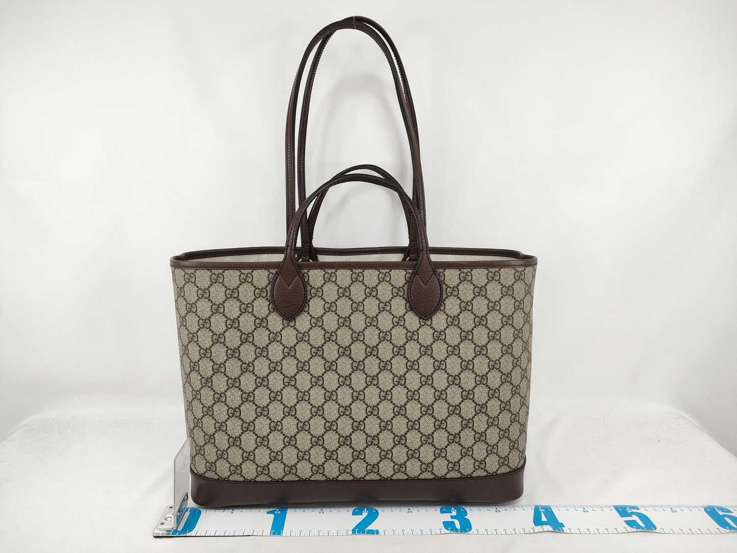 GUCCI Double G Medium GG Supreme Tote Bag