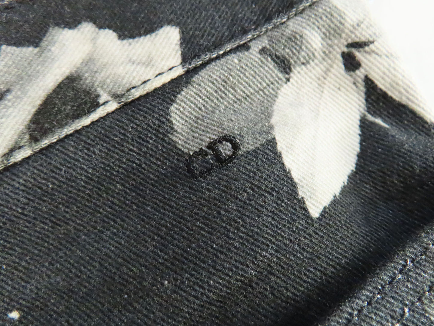 Dior Dior Homme Rose Print Denim Pants 16AW Pants