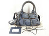 BALENCIAGA The Town Handbag, 2-way Shoulder Bag, Leather, Navy, 240579