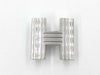 HERMES H motif buckle silver belt
