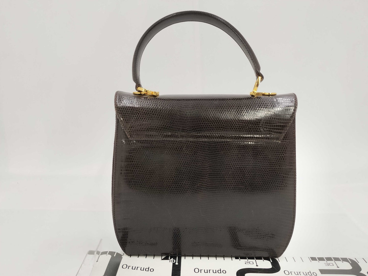Salvatore Ferragamo Gancini Python Handbag