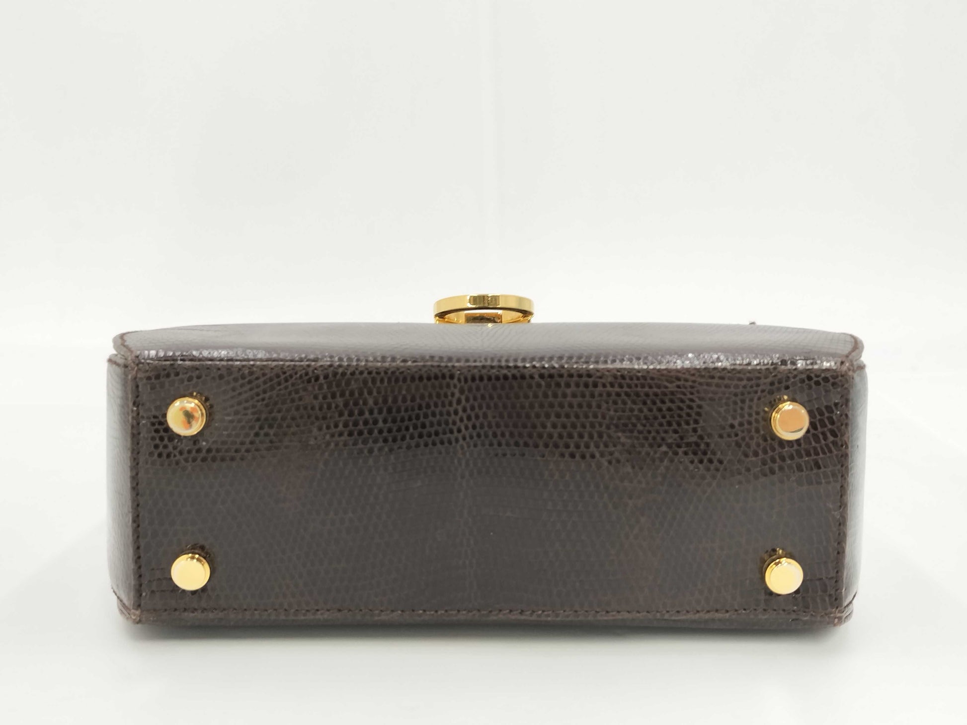 Salvatore Ferragamo Gancini Python Handbag