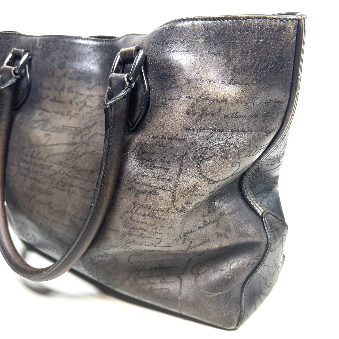 Berluti Calligraphy Scritto Toujour Tote Bag
