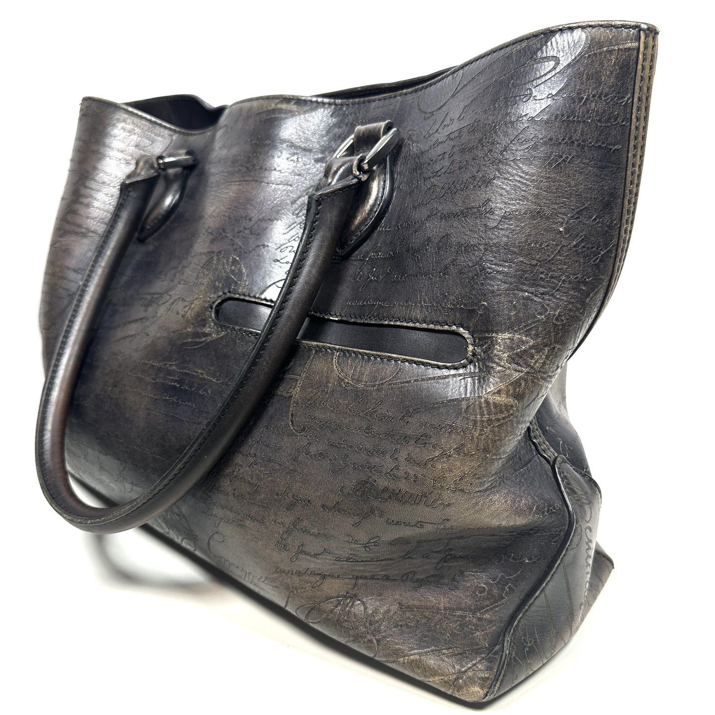 Berluti Calligraphy Scritto Toujour Tote Bag