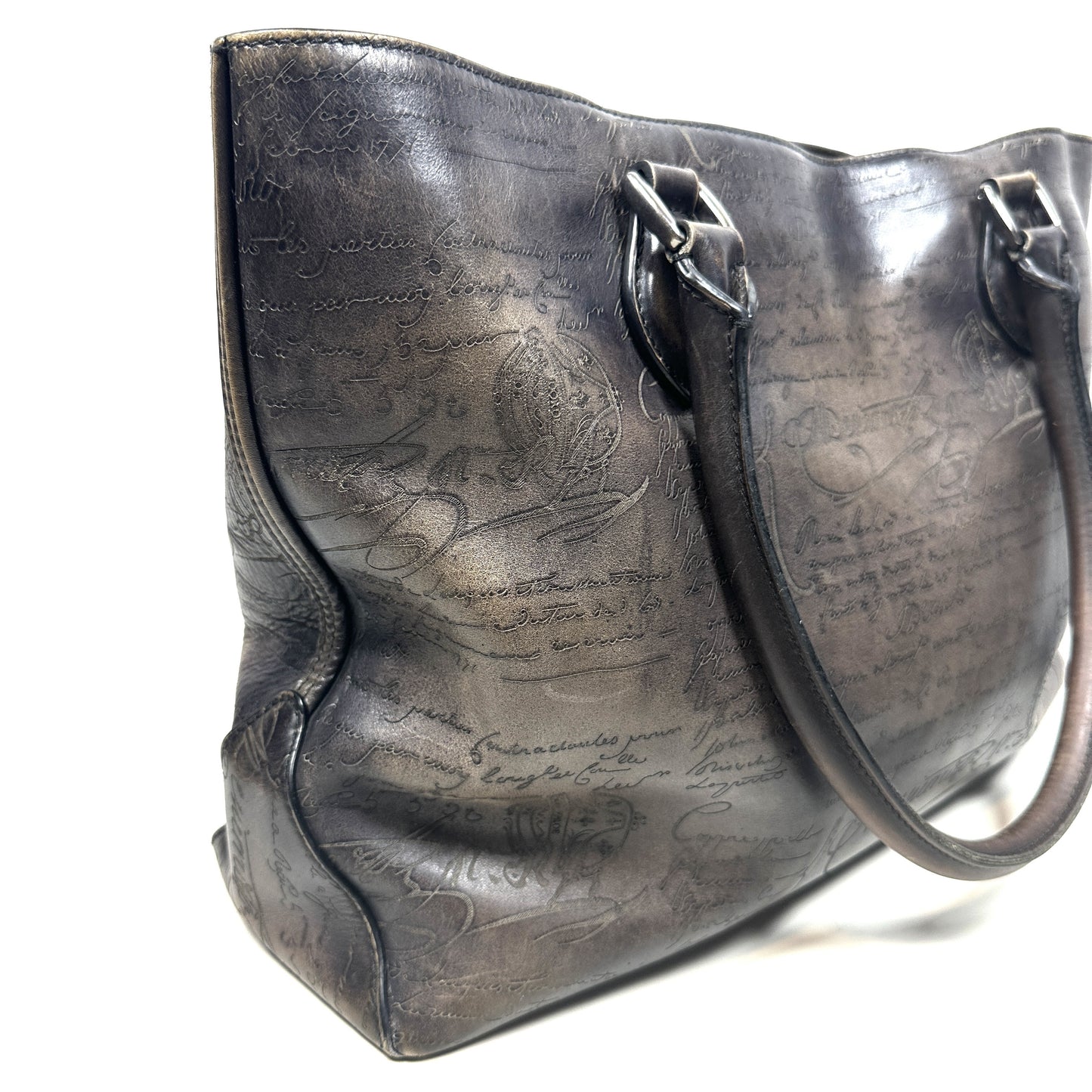 Berluti Calligraphy Scritto Toujour Tote Bag