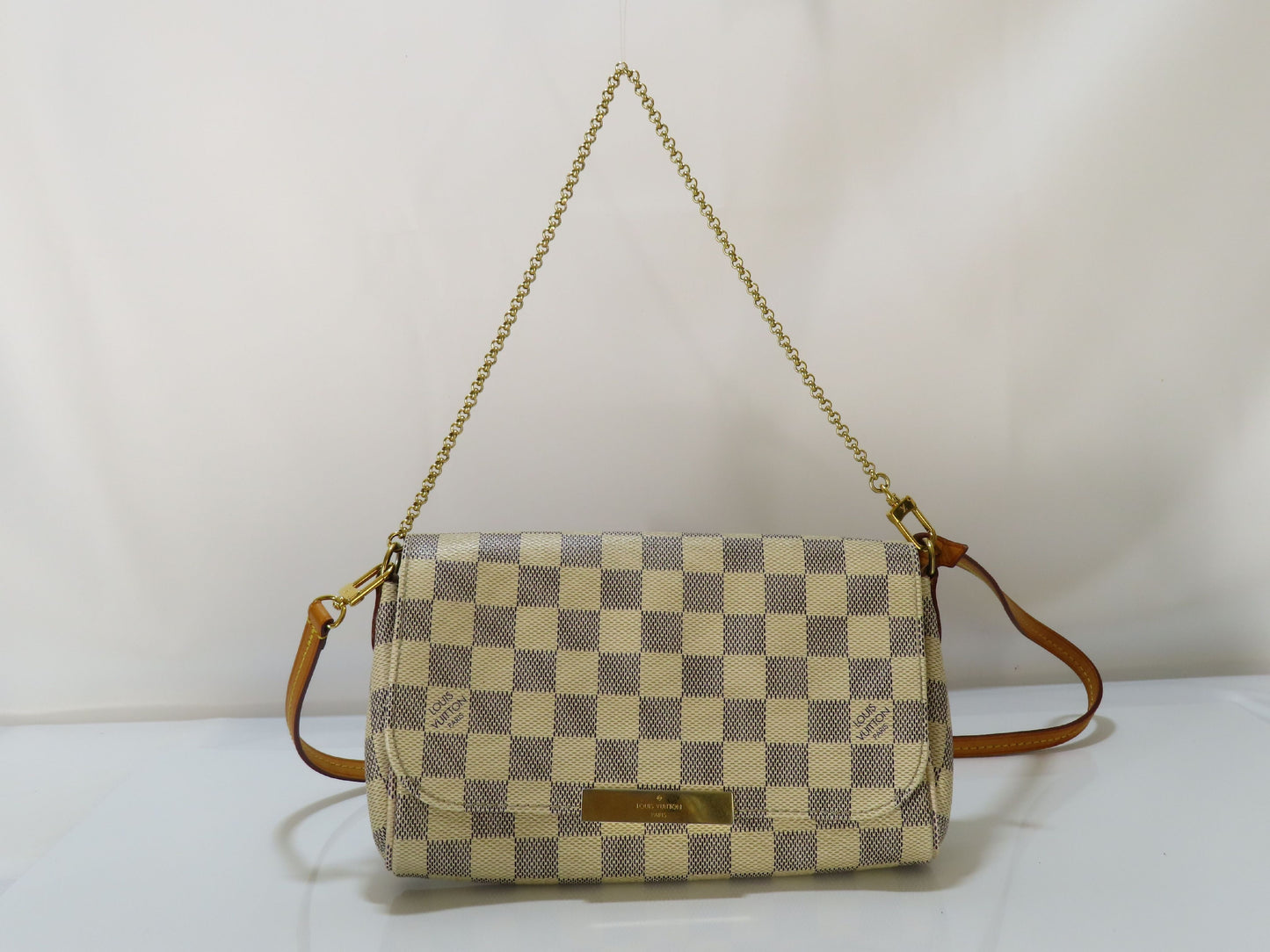 LOUIS VUITTON Damier Azur Favorite Shoulder Bag