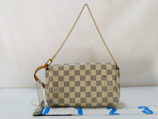 LOUIS VUITTON Damier Azur Favorite Shoulder Bag