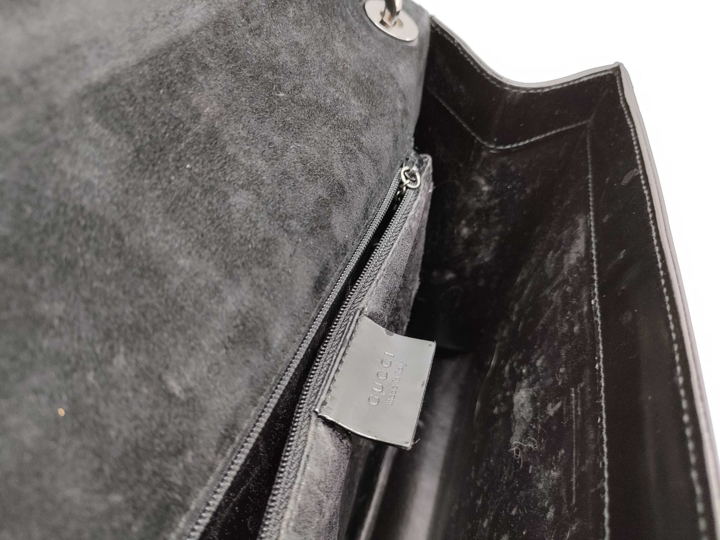 GUCCI Leather One-Shoulder Bag 001 3033
