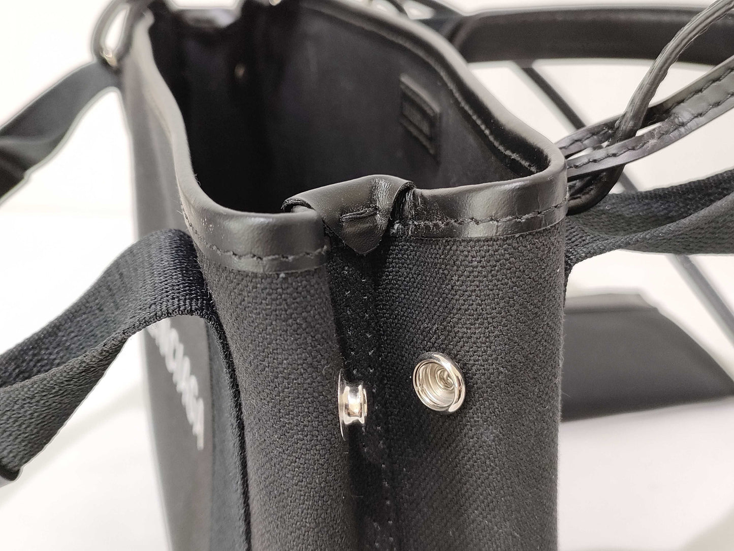 BALENCIAGA Cabas 2-Way Handbag with Pouch