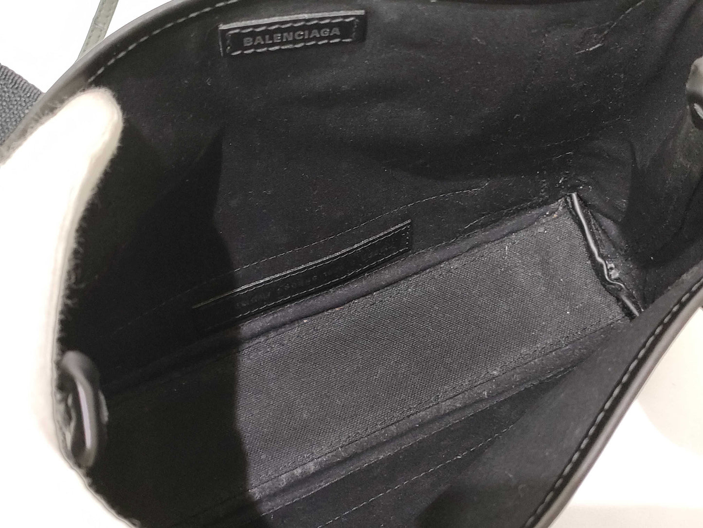BALENCIAGA Cabas 2-Way Handbag with Pouch