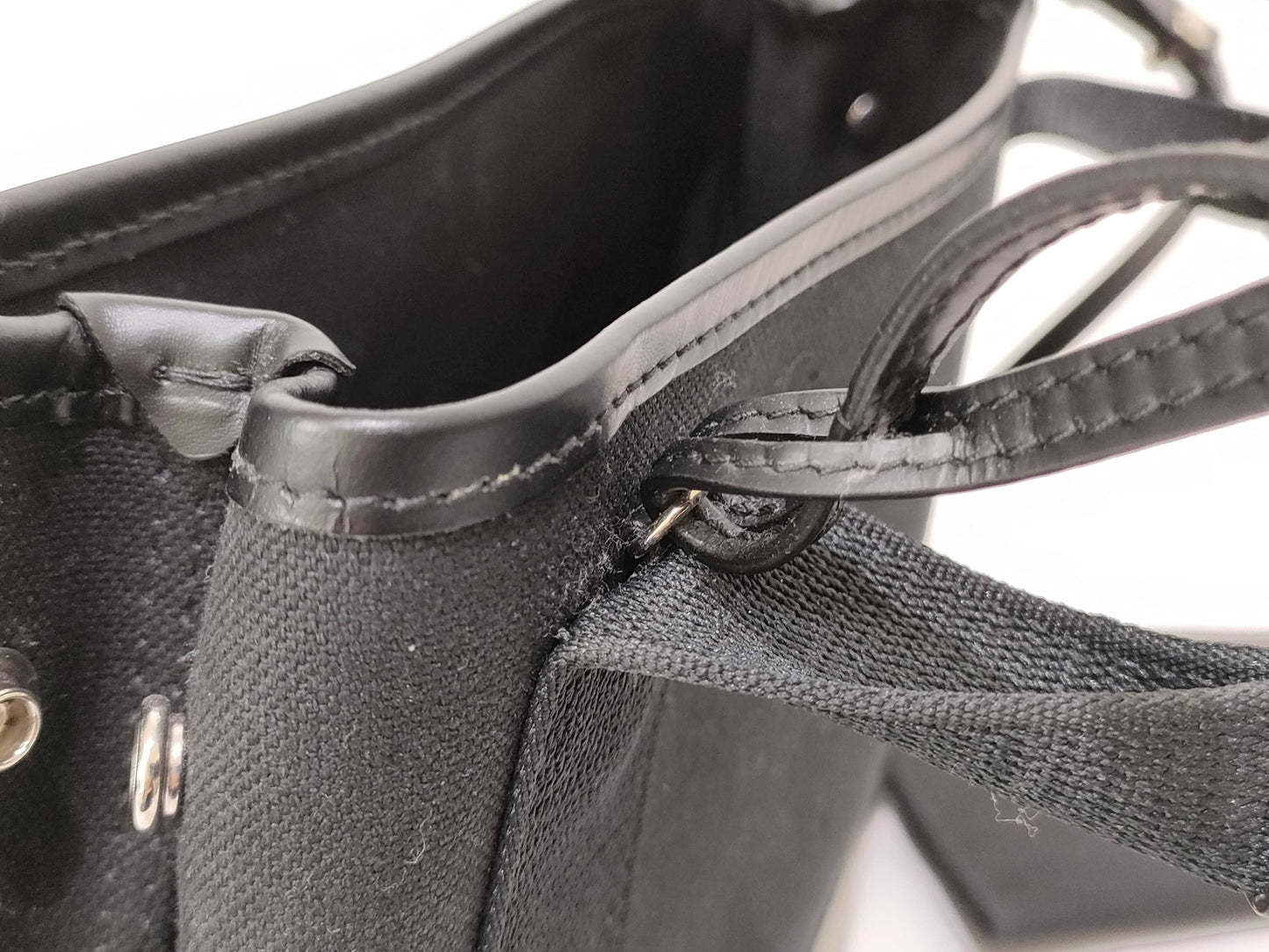 BALENCIAGA Cabas 2-Way Handbag with Pouch