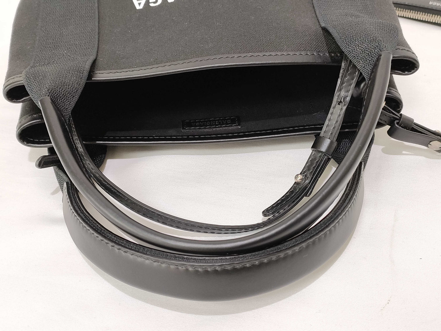 BALENCIAGA Cabas 2-Way Handbag with Pouch