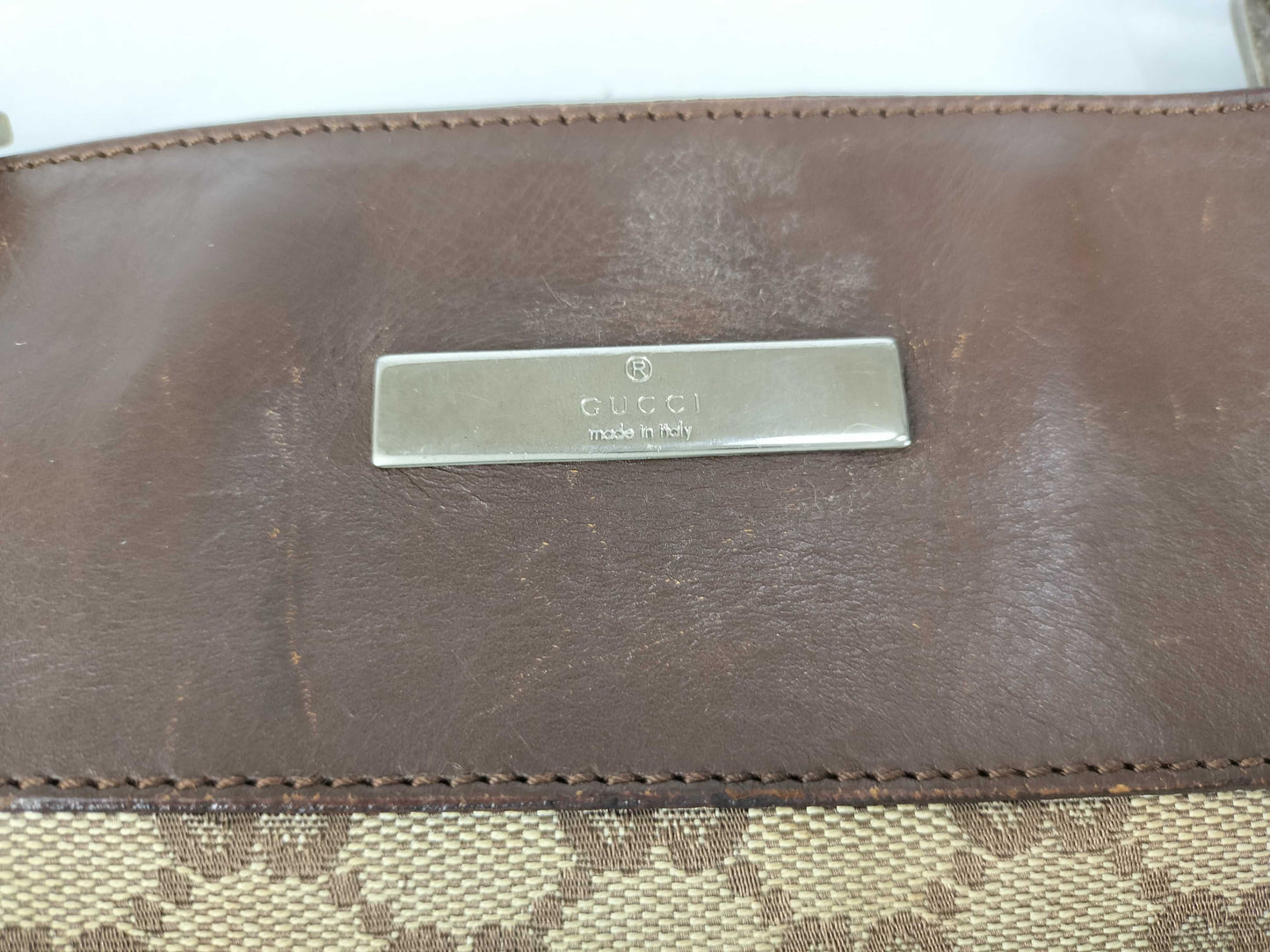 GUCCI GG Canvas GUCCI GG Canvas x Leather Shoulder Bag Shoulder Bag
