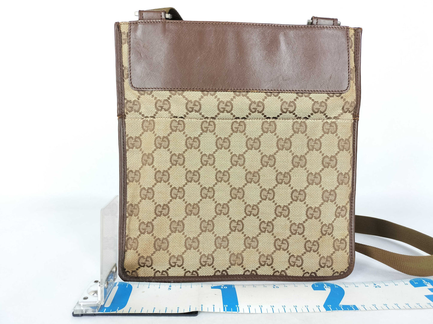 GUCCI GG Canvas GUCCI GG Canvas x Leather Shoulder Bag Shoulder Bag