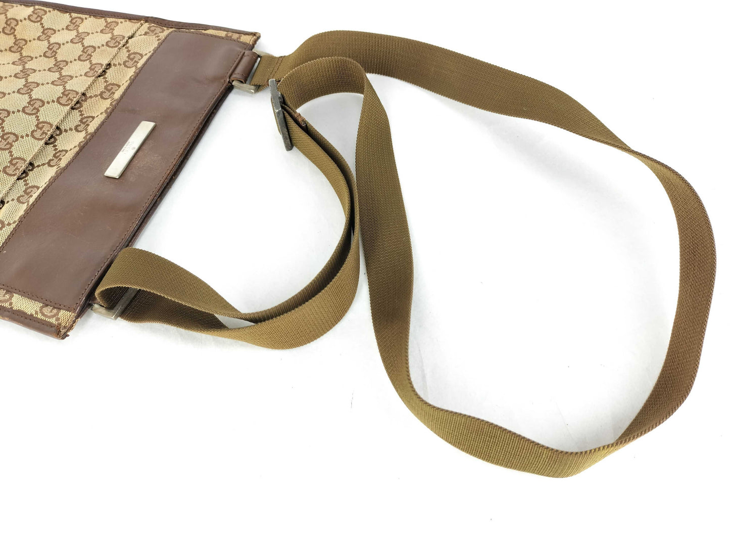 GUCCI GG Canvas GUCCI GG Canvas x Leather Shoulder Bag Shoulder Bag