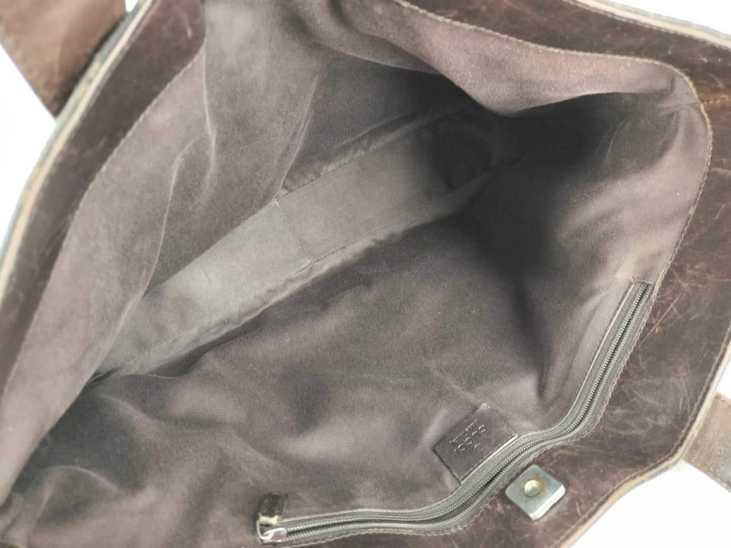 GUCCI GG Canvas GUCCI GG Canvas x Leather Hand Tote Bag Handbag