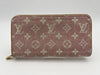LOUIS VUITTON RFID Zippy Wallet Jacquard Denim Pink Wallet