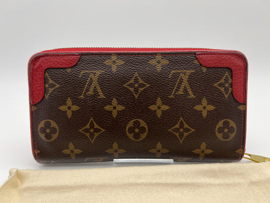 LOUIS VUITTON Zippy Wallet Retiro Cerise MI1109 Wallet