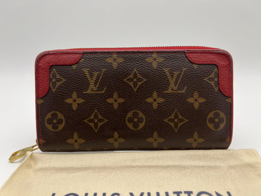 LOUIS VUITTON Zippy Wallet Retiro Cerise MI1109 Wallet