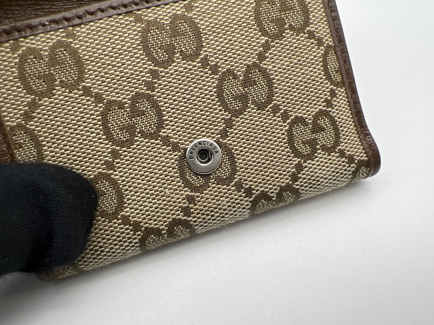 GUCCI GUCCI Balenciaga Hacker 681708 Tri-fold Wallet
