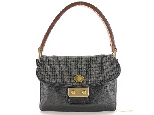 Miu Miu Turnlock One-Shoulder Bag Leather Black Shoulder Bag