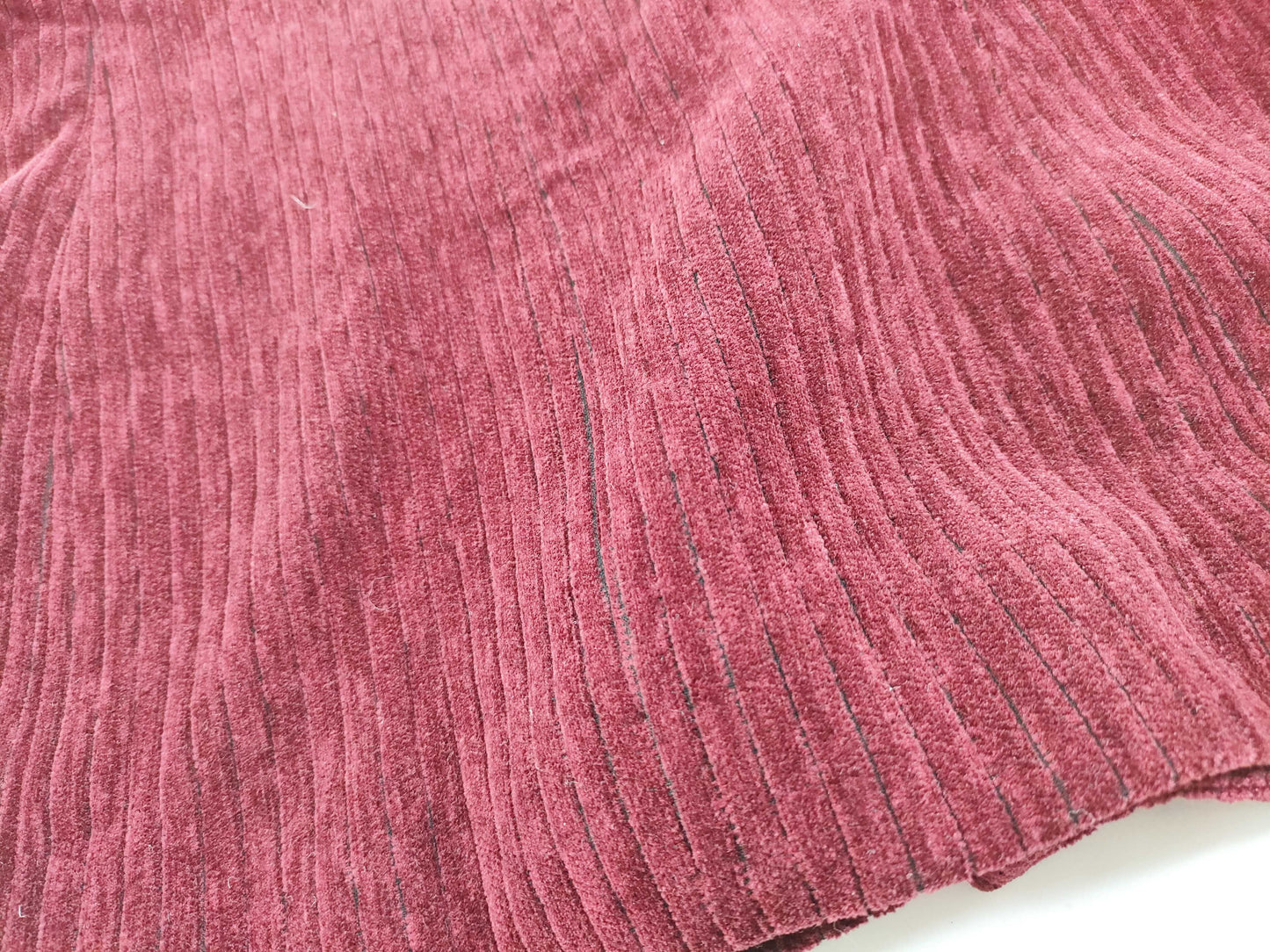 CELINE No-collar Single-Breasted Jacket Corduroy Red Jacket
