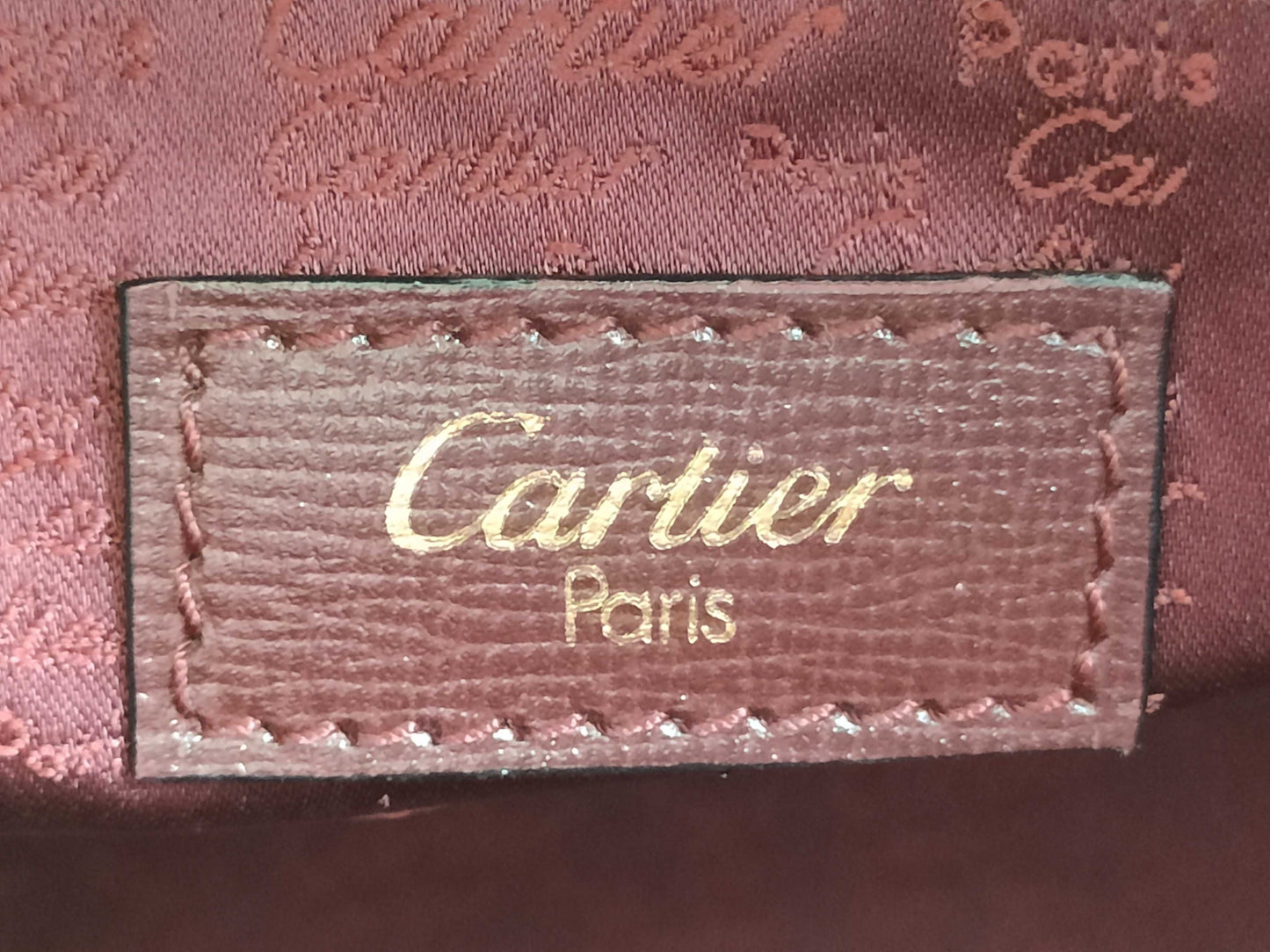 Cartier Must Line Shoulder Bag Leather Bordeaux Shoulder Bag