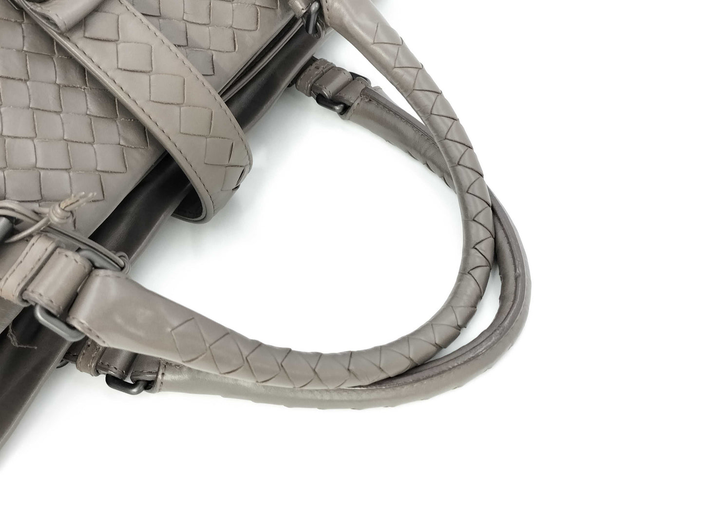 BOTTEGA VENETA Bottega Veneta Intrecciato Gray Handbag