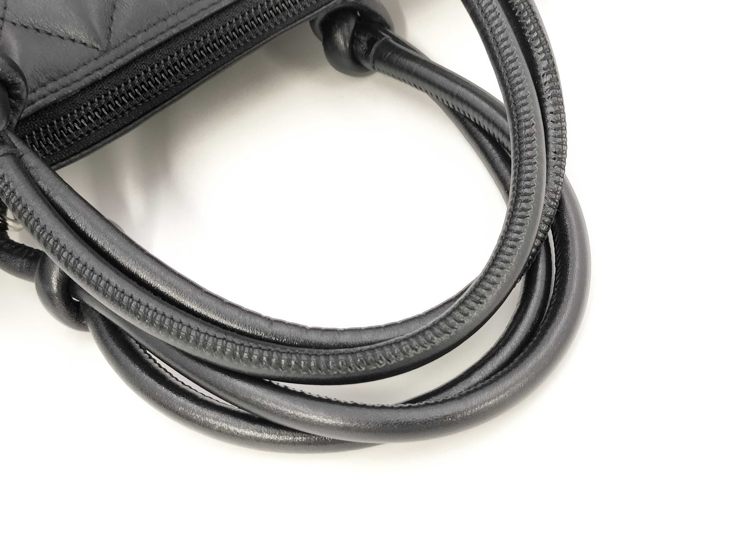 CHANEL Cambon Line Black Lambskin Handbag, No. 10
