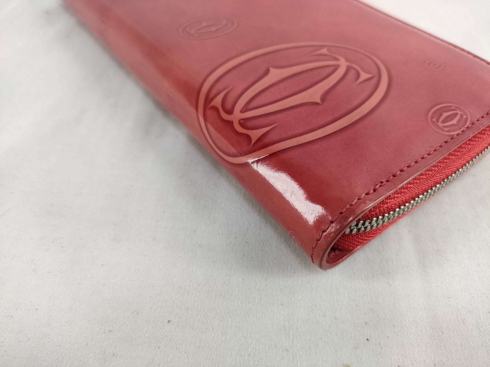 Cartier Happy Birthday Zippy Wallet Long Wallet with Box