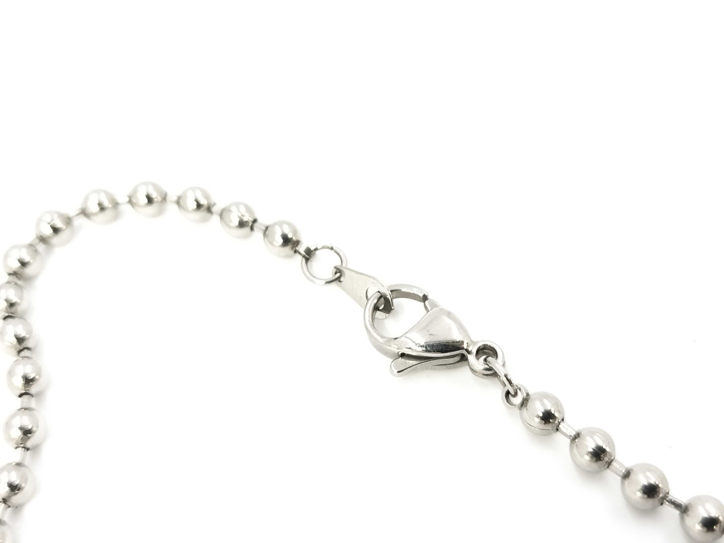 GUCCI Gucci Ball Chain Plate Bar Necklace SV925 Necklace