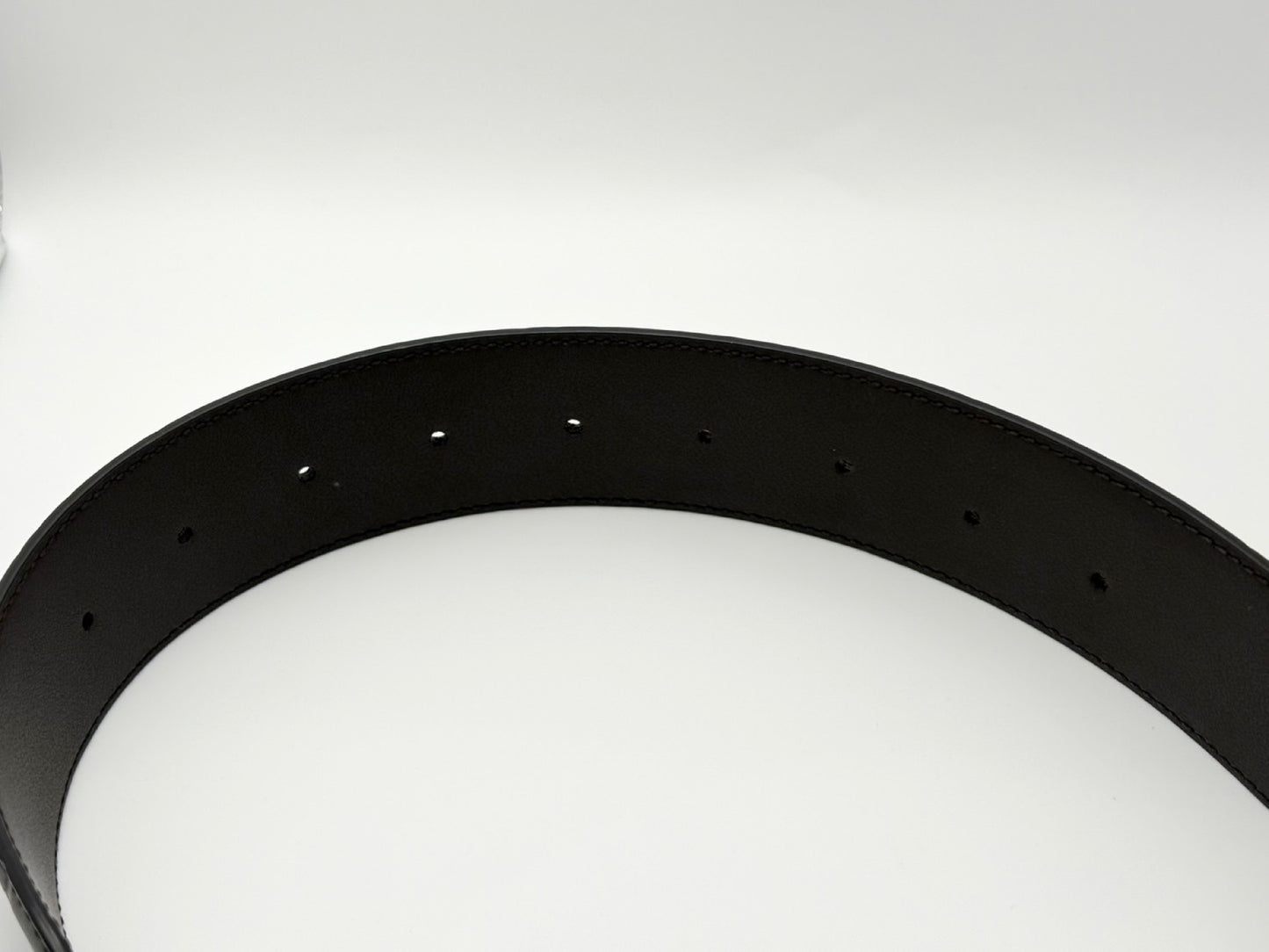 GUCCI 411924 Interlocking G Guccissima Leather Belt 100/40 Brown