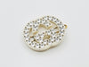 GUCCI Interlocking G Rhinestone and Crystal Hair Clip Hairpin Resin White Hair Accessory